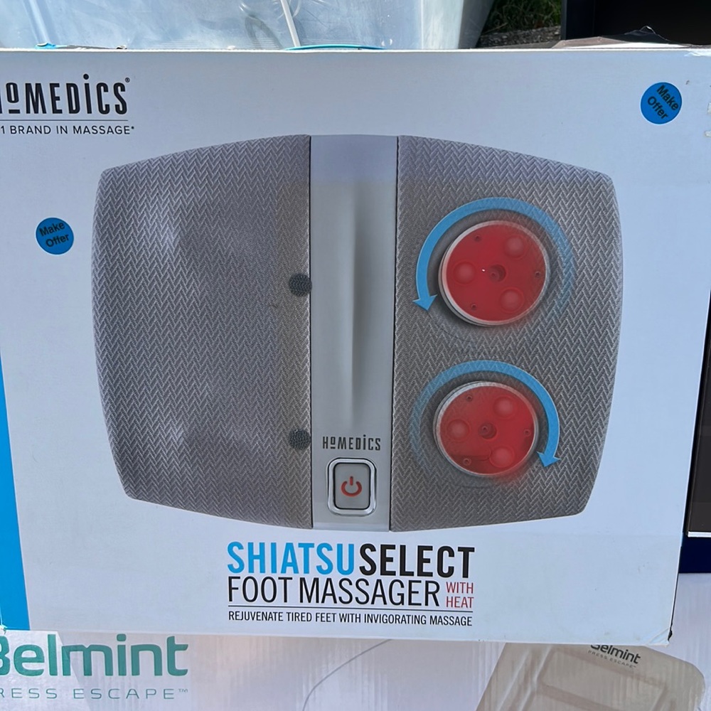 Homedics Shiatsu Elite Foot Massager with HEAT